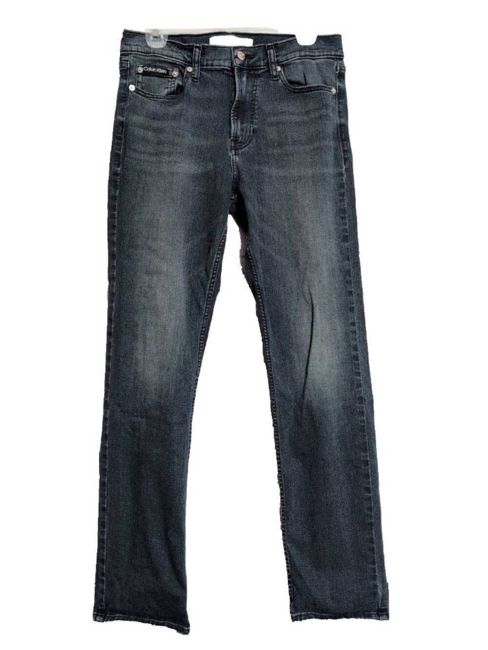 Calvin Klein Men's Straight Leg Jeans 30x32 (30x31) Medium Blue Stretch Denim VG